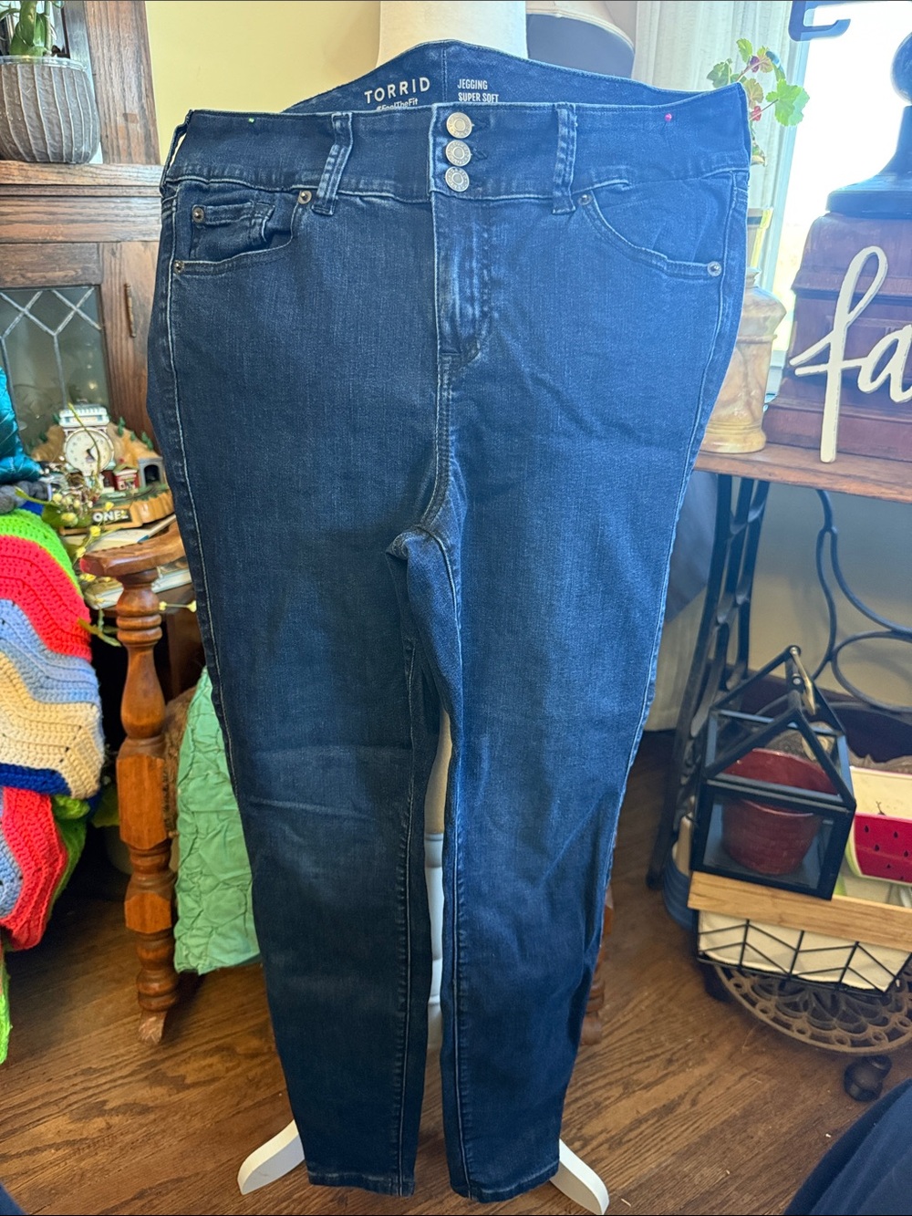 torrid Dark Indigo High-Rise Super Stretch Jeggings